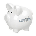 White Ceramic Piggy Banks